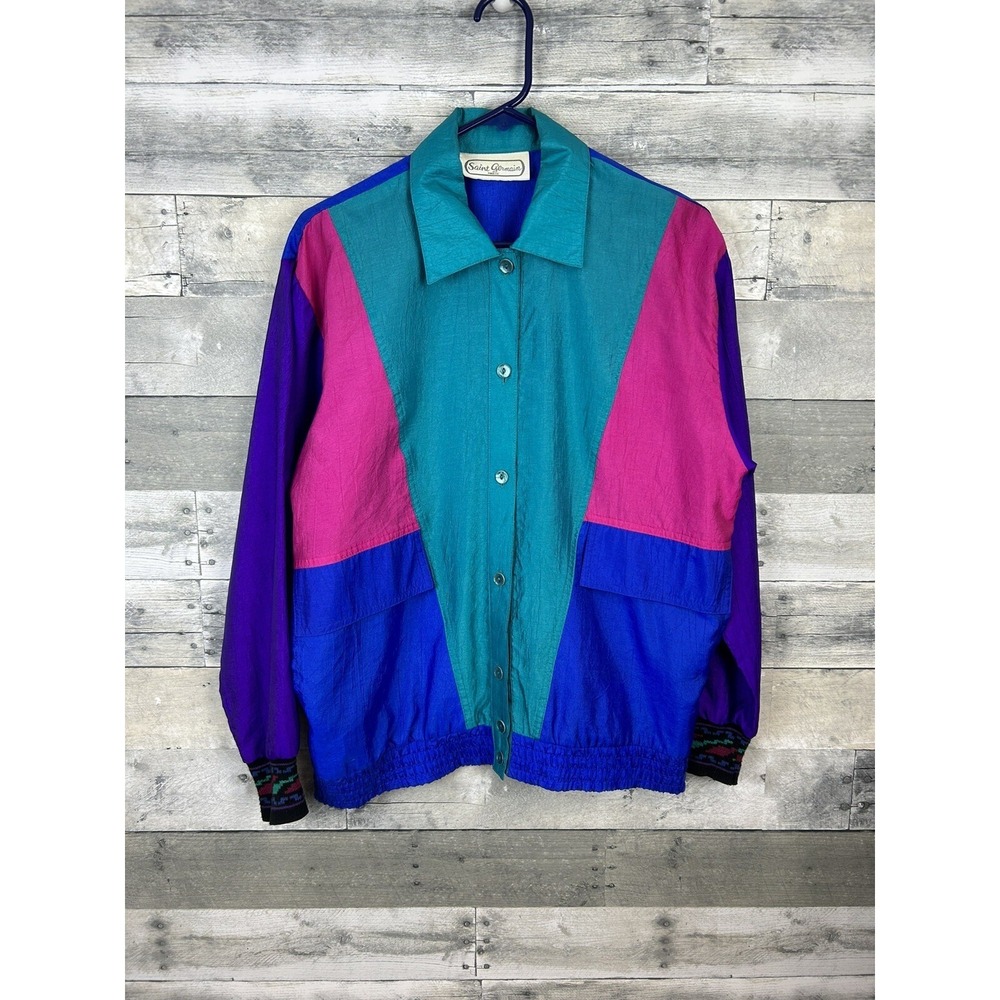 Saint Germain VTG Women's Button Up Jacket 2XL